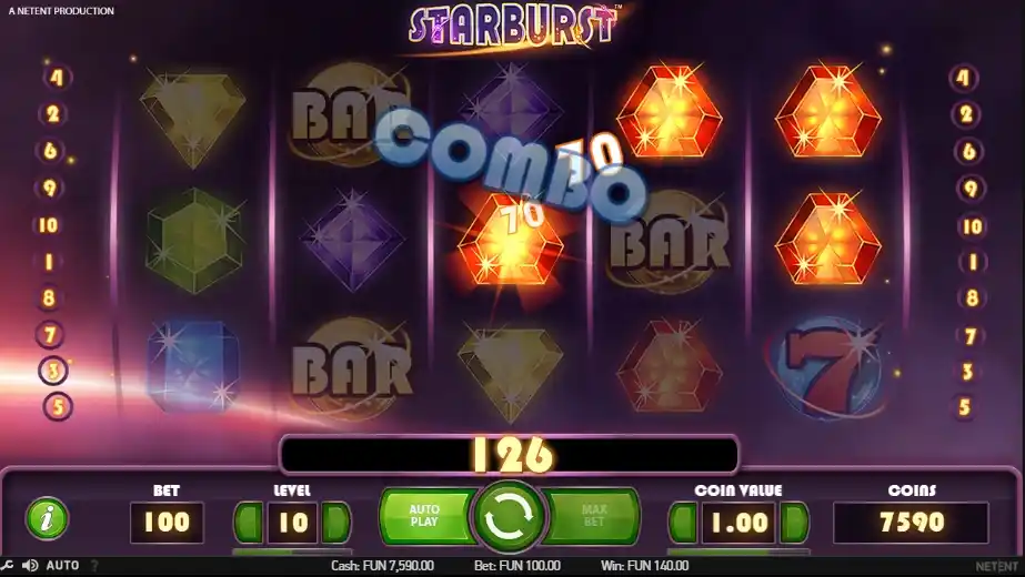 Starburst Symbols and Game Features