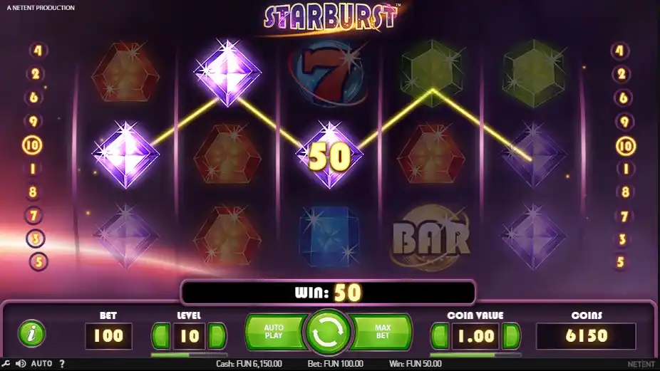 Starburst Slot on Mobile Devices